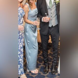 Reformation silk blue dress